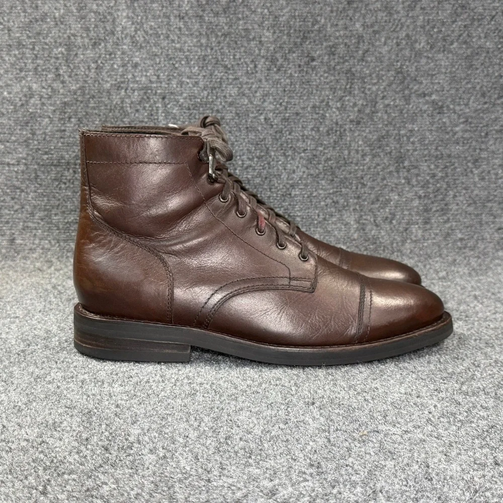 Thursday Boot Co. Captain Boots Men's 12 Canyon Brown Leather Lace Classic Ankle